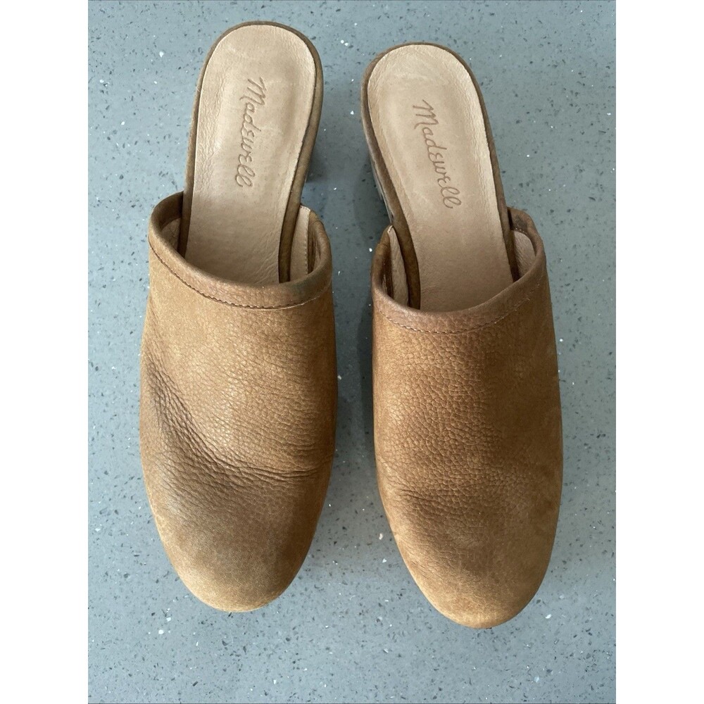 Madewell The Ruby Clog In Suede Rustic Twig Brown… - image 1